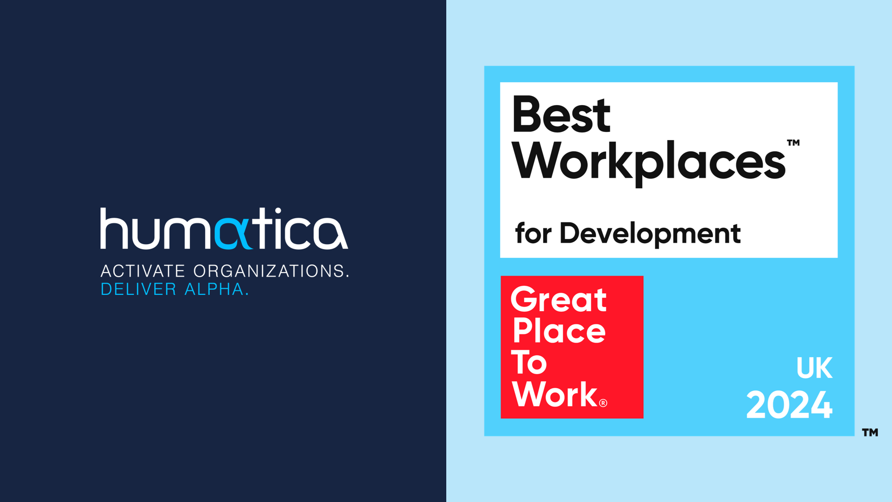Humatica recognised in UK’s Best Workplaces for Development™ 2024 List!
