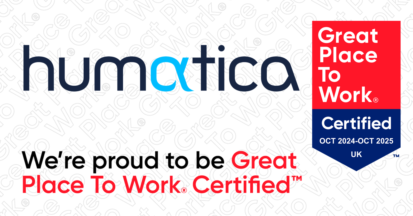 Humatica Accredited as a Great Place to Work Certified™ Company